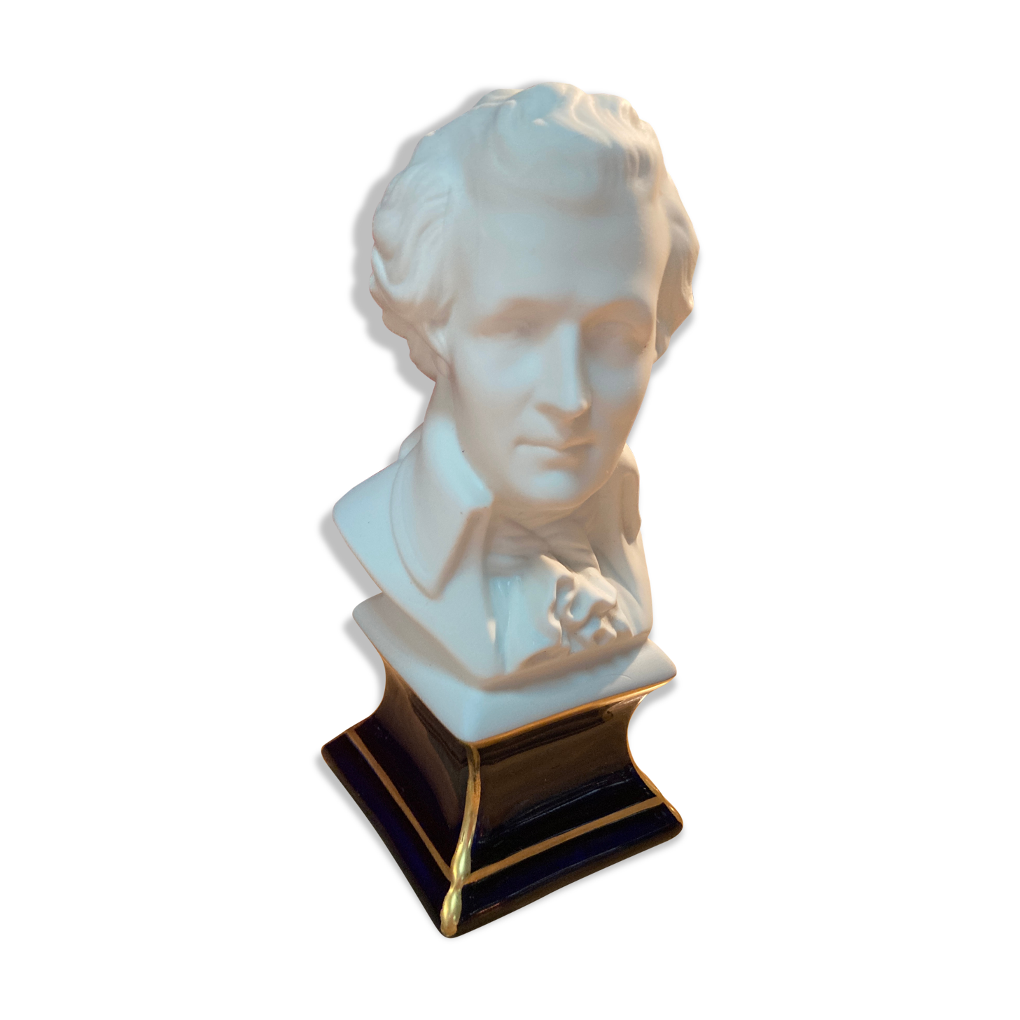 Bust Mozart porcelain Tharaud Limoges
