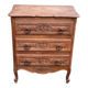 Commode vintage style Louis XV en bois du 19ème