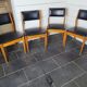 4 chaises scandinave des années 60
