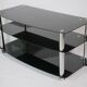 True vintage roll phono chest of drawers sideboard glass shelf 80s