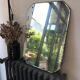 Miroir ancien octogonal biseauté