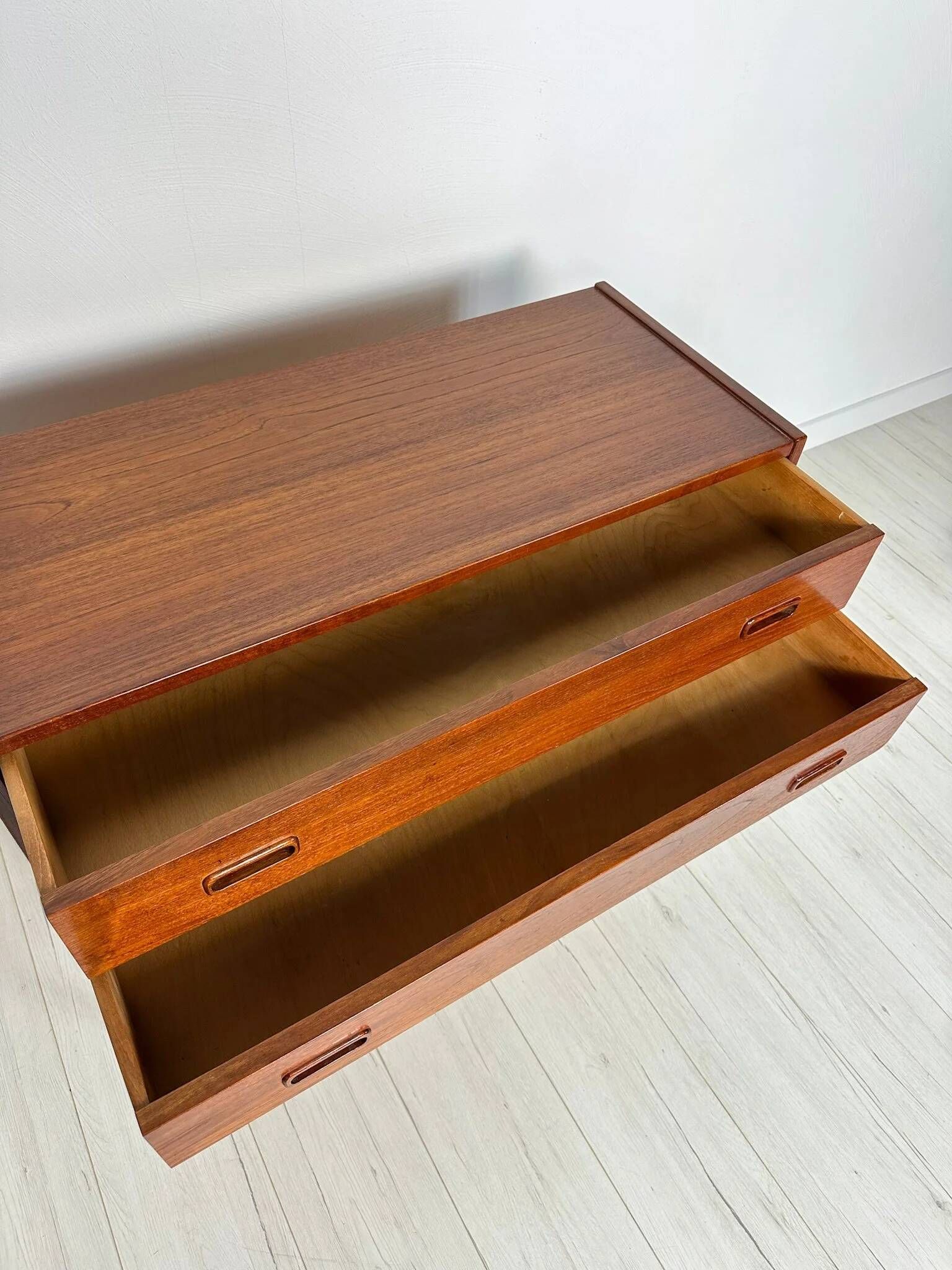1960s vintage Danish design teak chest of drawers by Arne Hovmand Olsen for Mogens Kold