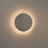 Mirror by Erco Leuchten with plastic edge and lighting, 1970s