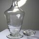 Small antique decanter in engraved Bohemian crystal, early 20th century.