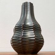 Vintage German brutalist ceramic gourd vase by Heinrich Fuchs for Luisenburg, 1970s.