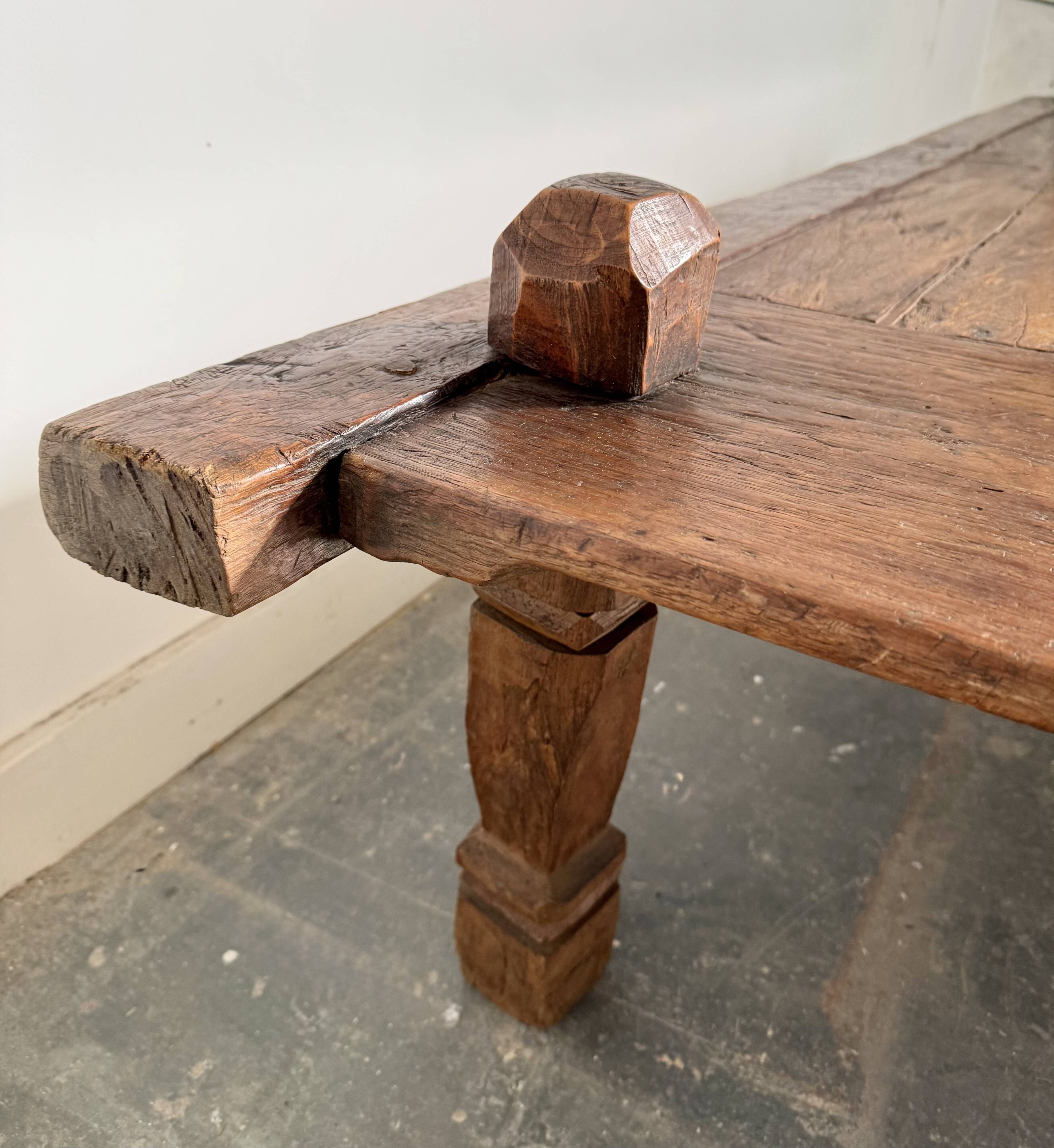 Large Antique Indonesian Coffee Table