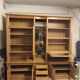Bahut high in solid alder with bar