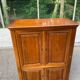 Armoire meuble tv bonnetière en merisier massif 80s