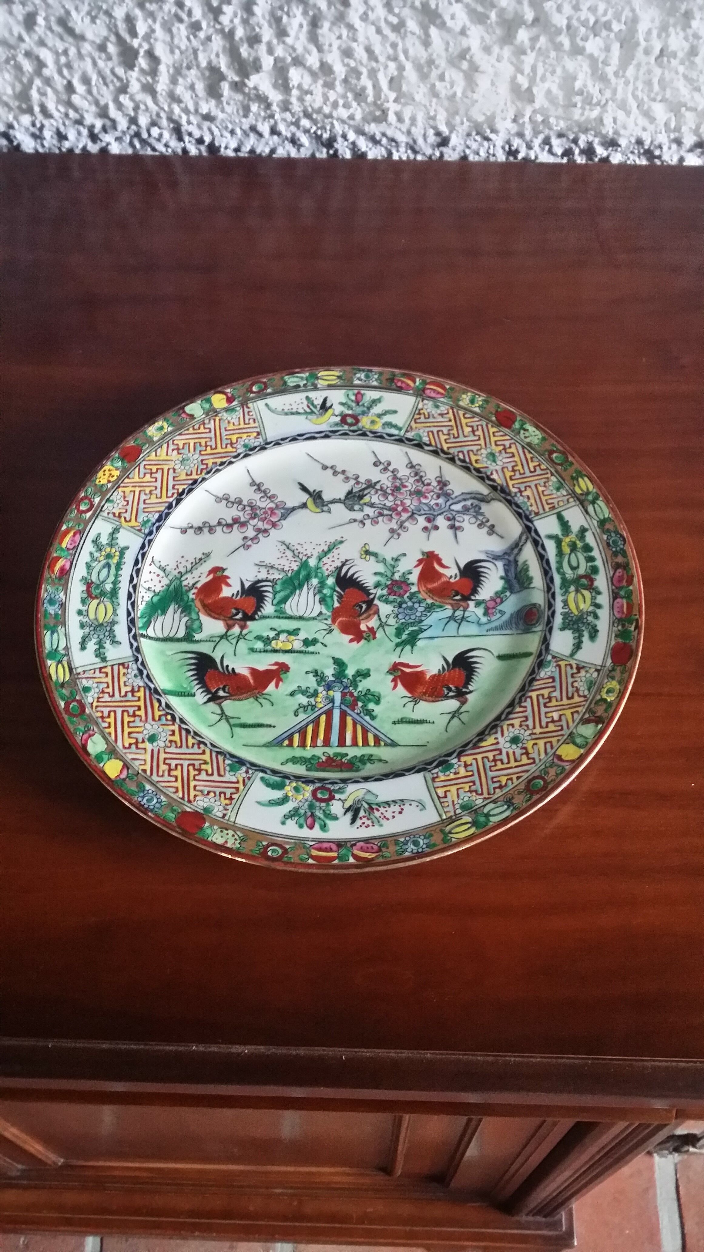 Chinese plate signed