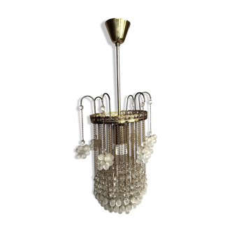 Suspension in Bohemian crystal pendants in the shape of clusters