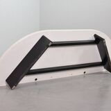 Vico Magistretti 3-Seat Flexible Cassina Blue Leather 'Veranda' Sofa, Italy