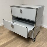 Caisson sur roulettes USM Haller en Gris Clair