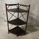 70s rattan corner cabinet