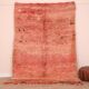 Peach Vintage Moroccan 175 x 246 cm, Berber Wool Rug Handmade, Boho Rug