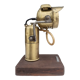 Old acetylene lamp "Lutetia" on wood support