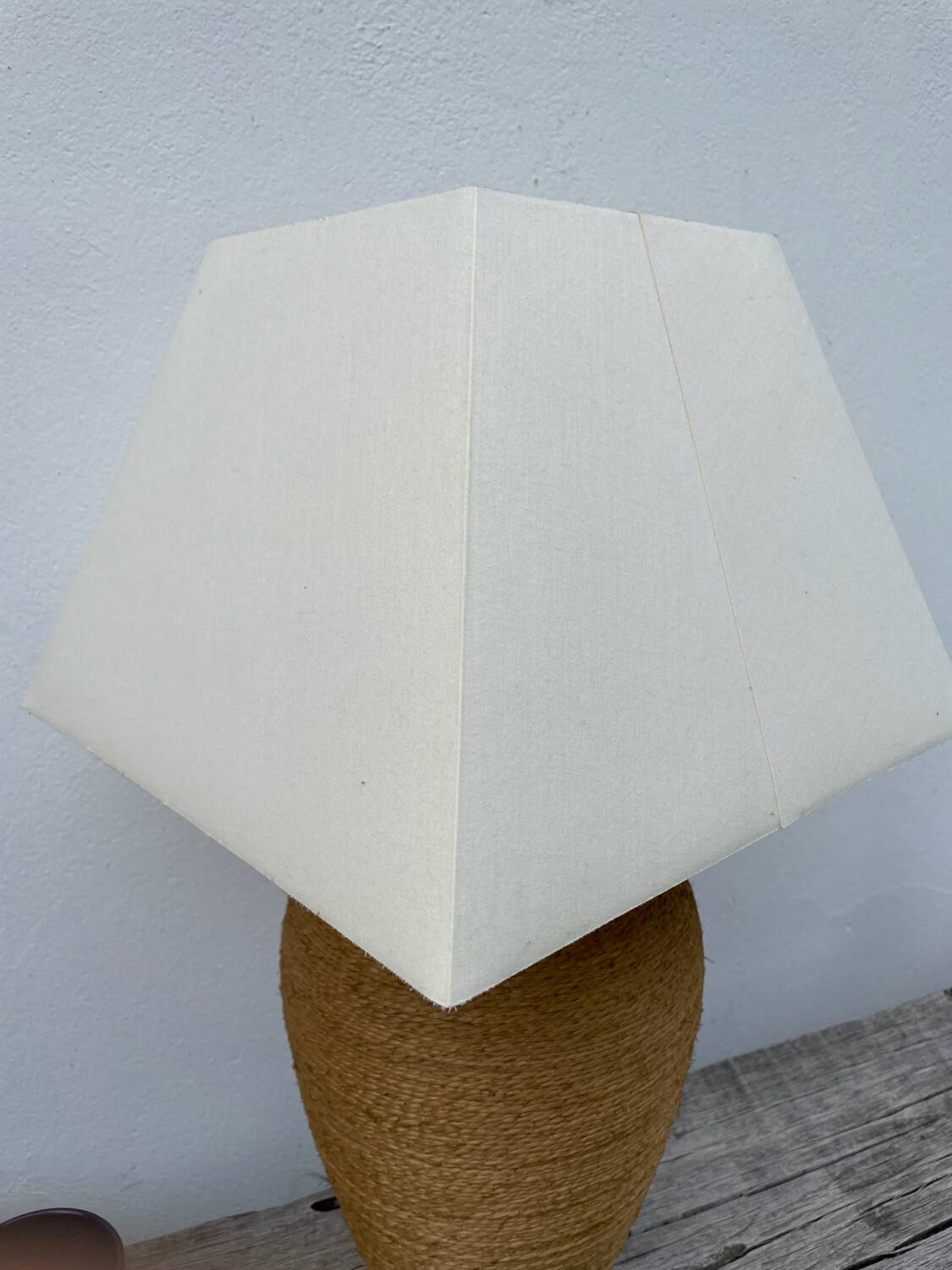 Habitat vintage rattan lamp