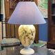 Napoleon III lamp in white opaline glass with bird decoration from the late 19th century