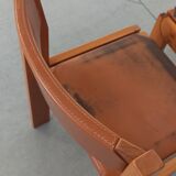Elm and leather chairs, 80