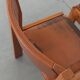 Chaises en orme et cuir, 80's