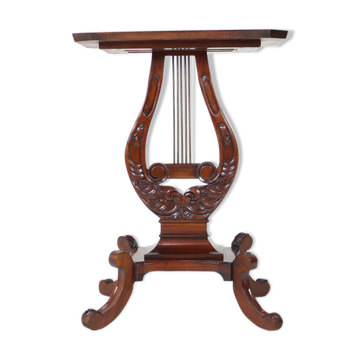 Art nouveau wooden table/ lira, 1910's.