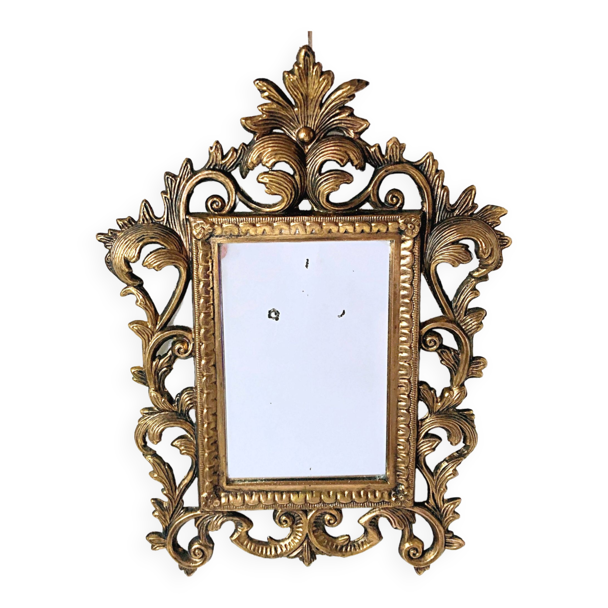 Small Rococo Baroque style mirror by Roberta Wood vintage 50/60