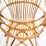 Rattan side chair, Dutch design, 1950’s