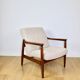 GFM-64 armchair, design by Edmund Homa from the 70s, beige boucle - 2 pieces available