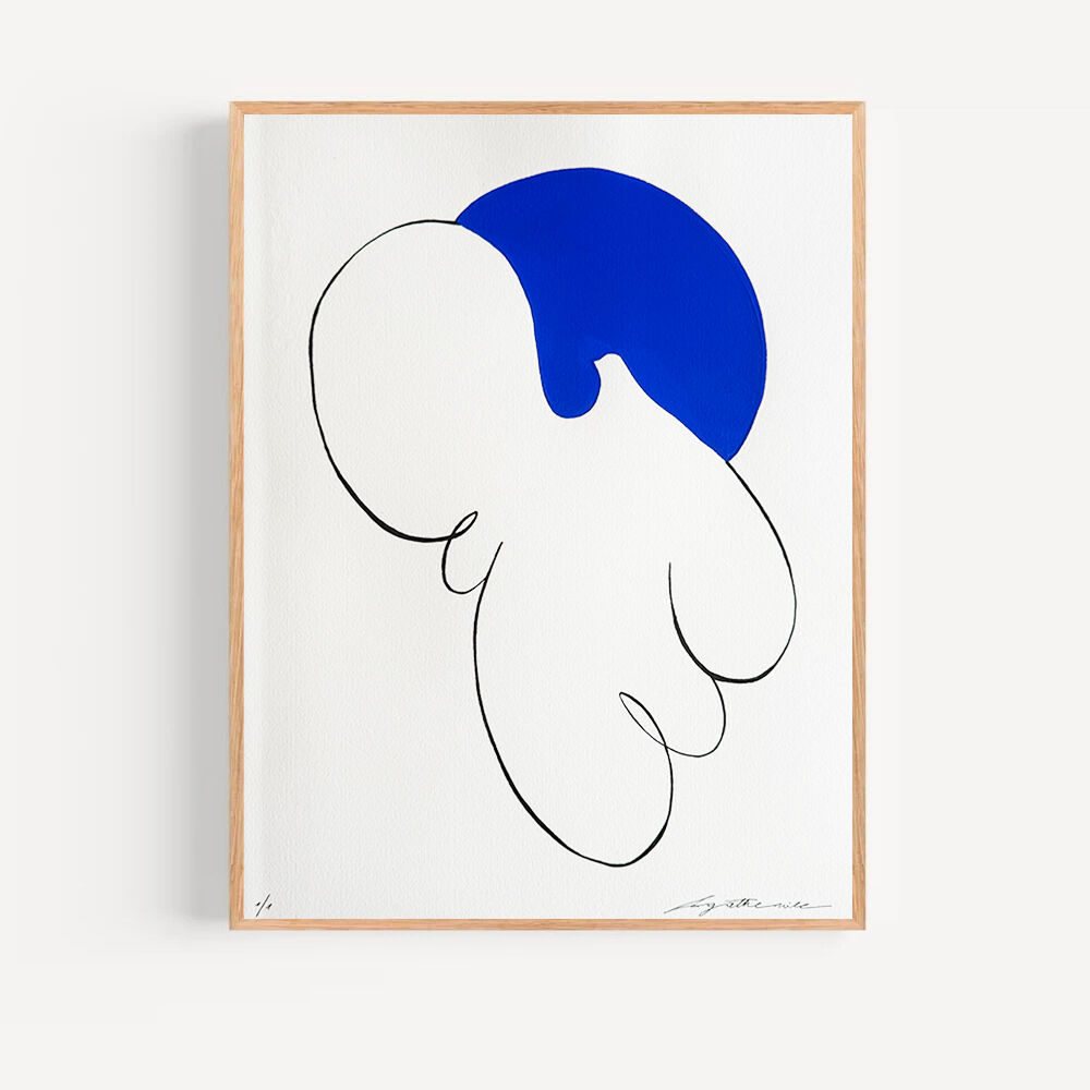 Blue Sun 01 - 30 x 40 cm - Atelier Agapé