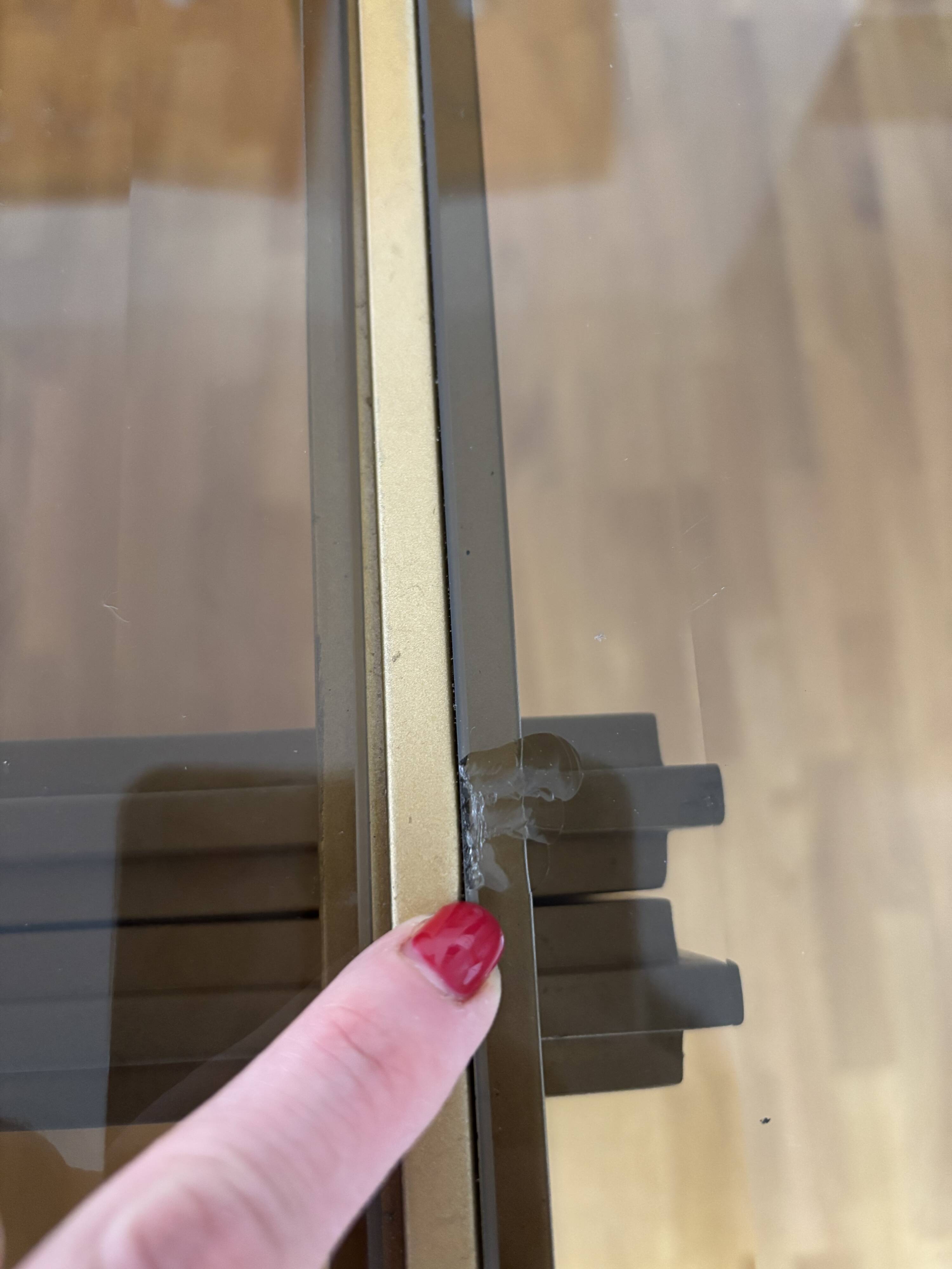 Dining table in brass and smoked glass, Italchrome