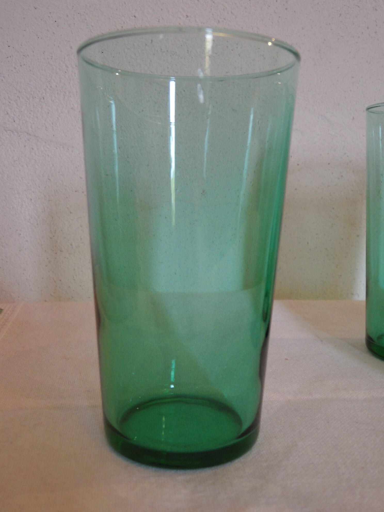 Set de 5 Green lemonade glass