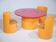 Ensemble table et chaises pour enfants Space Age des années 1960