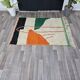 Tapis en laine coloré, tapis tribal 150/250cm