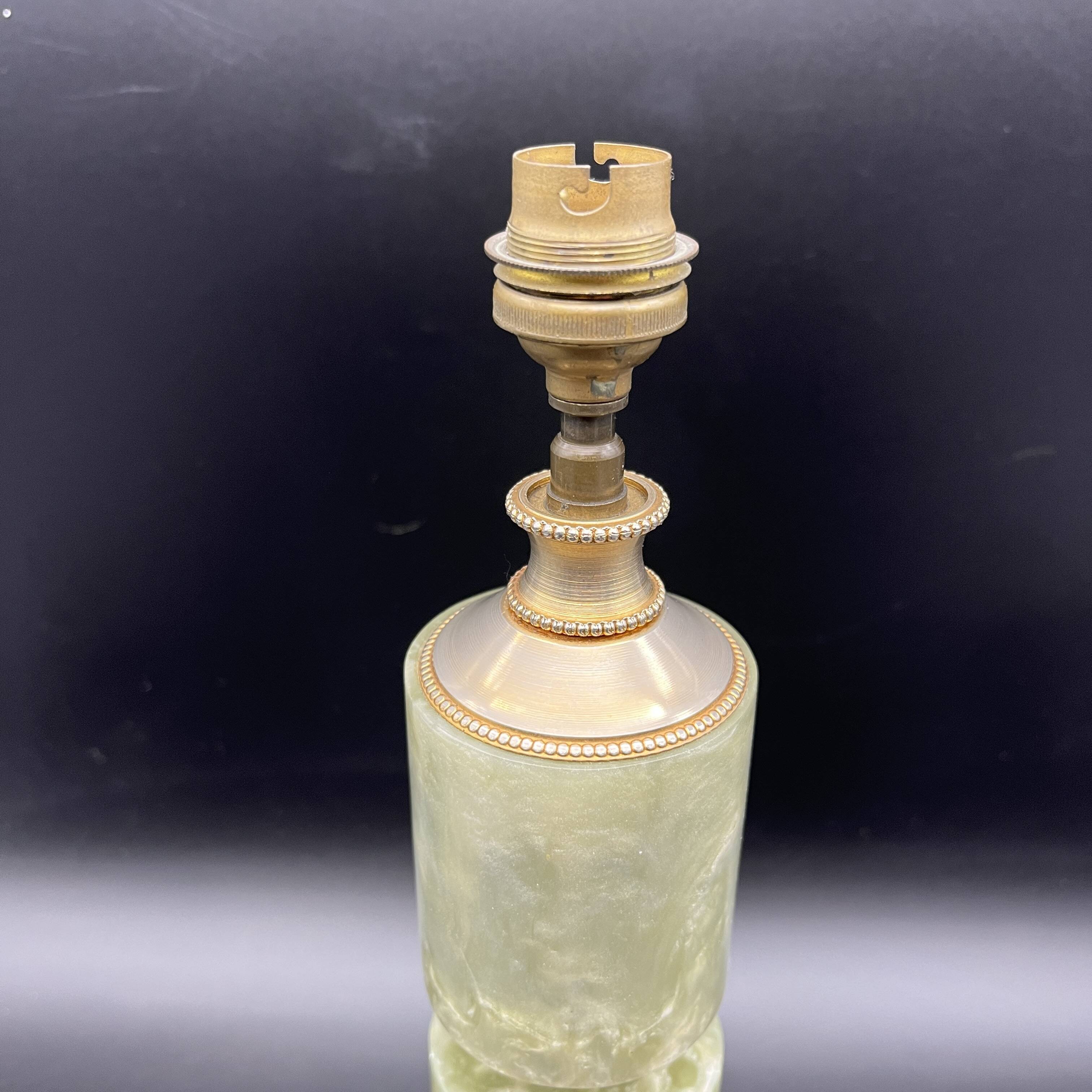 Old vintage pearly plastic lamp base