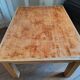 Table basse de ferme en bois patiné avec rallonge