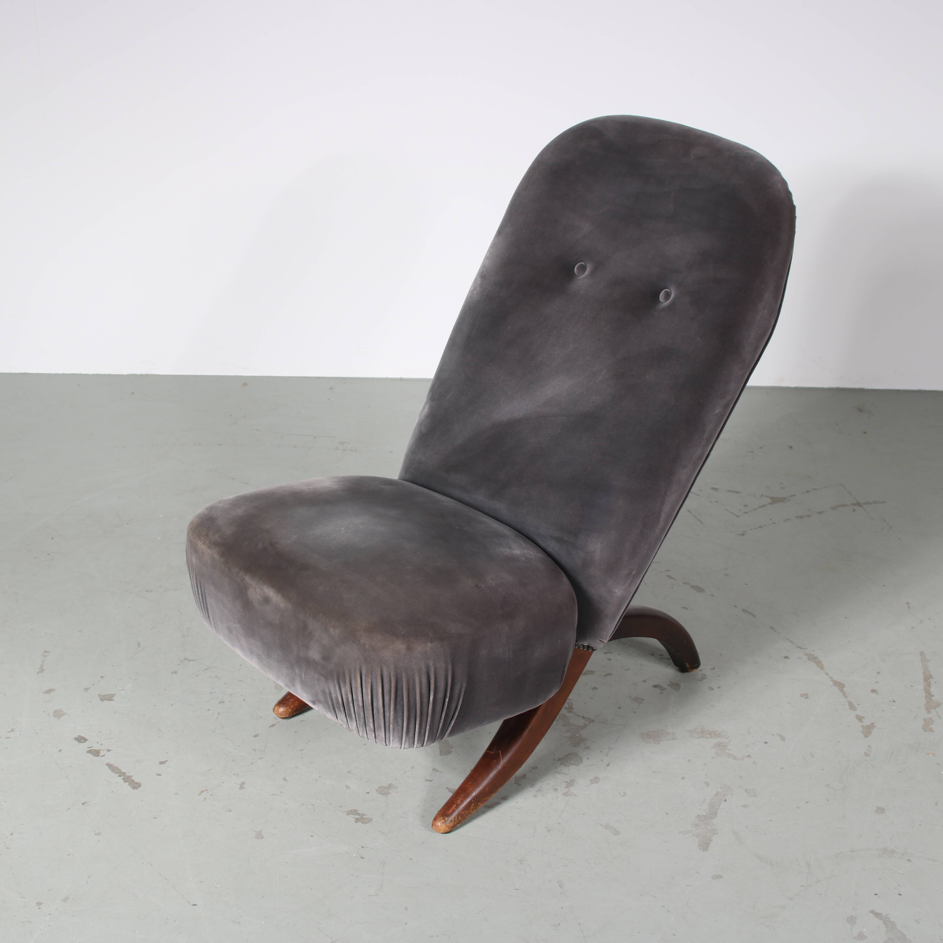 1950s “Congo” Chair by Theo Ruth for Artifort, Netherlands