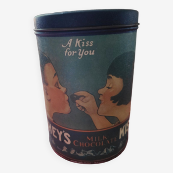 Boîte anglaise Hershey’s Milk chocolate 1980 "A kiss for you"