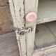 Antique Art Deco wall display cabinet in Burmese teak.
