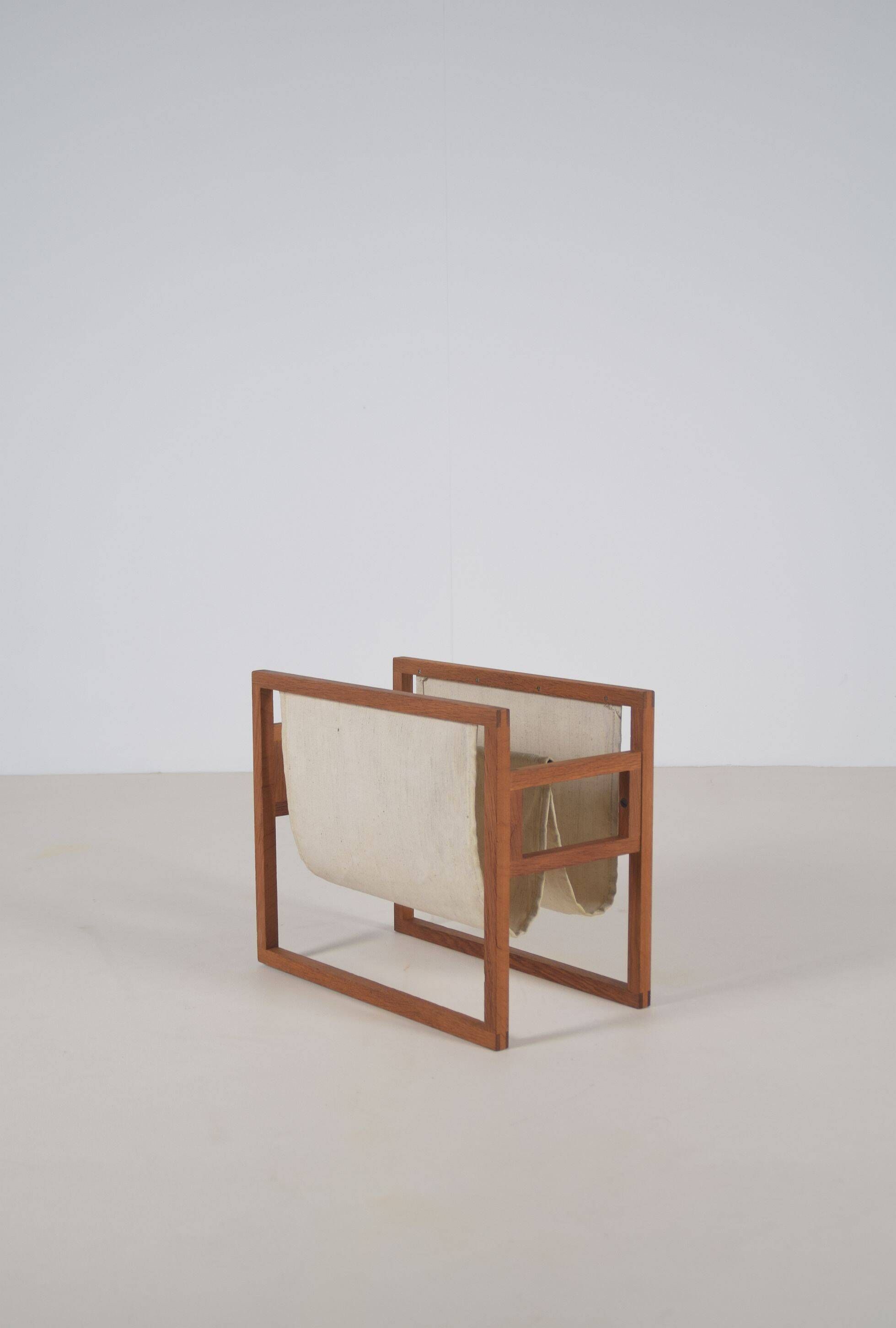 Danish magazine holder by Henning Wind-Hansen for Sika Mobler, 1960s