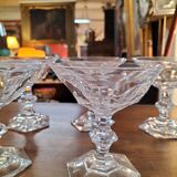 9 glasses val st Lambert model Metternich very good condition model 1946