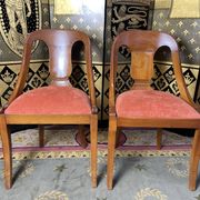 6 chaises gondoles de style Empire