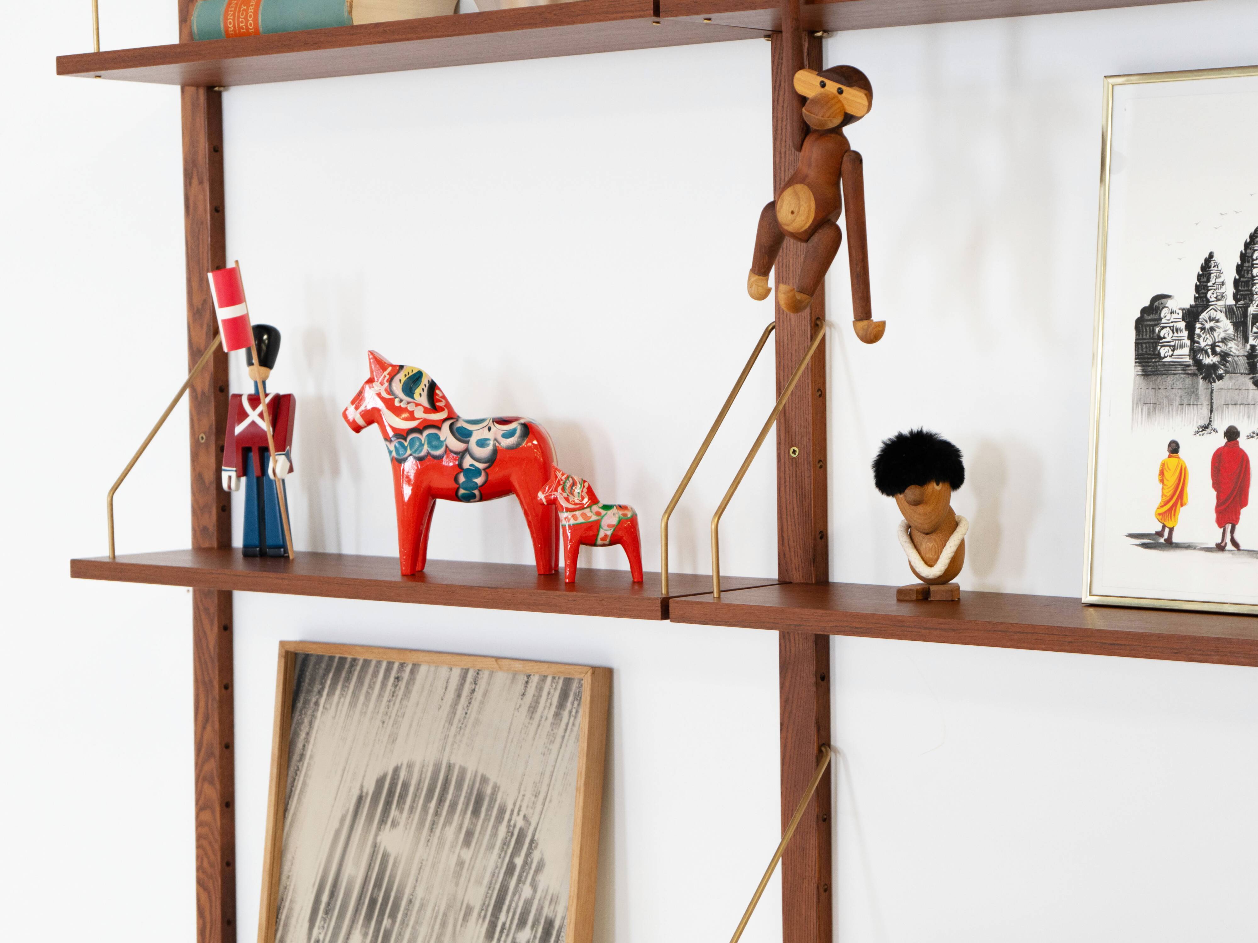 Teak modular shelving unit, Danish design, 1960s, made in Denmark