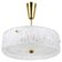 J.T. Kalmar Lustre pendant light in brass and textured glass, 1950s