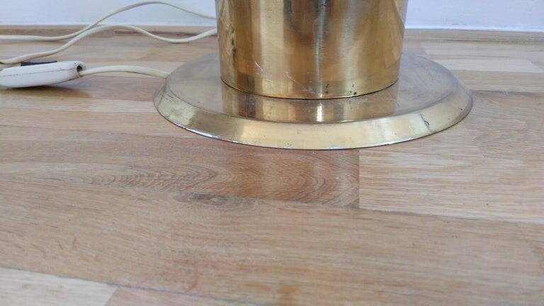 Midcentury Design Glass Floor Lamp, 1970s