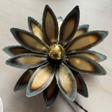Applique fleur en métal