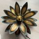 Metal flower wall light