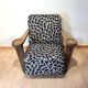 Art Deco Limed Oak Club Chair from De Coene, Belgium, 1930s