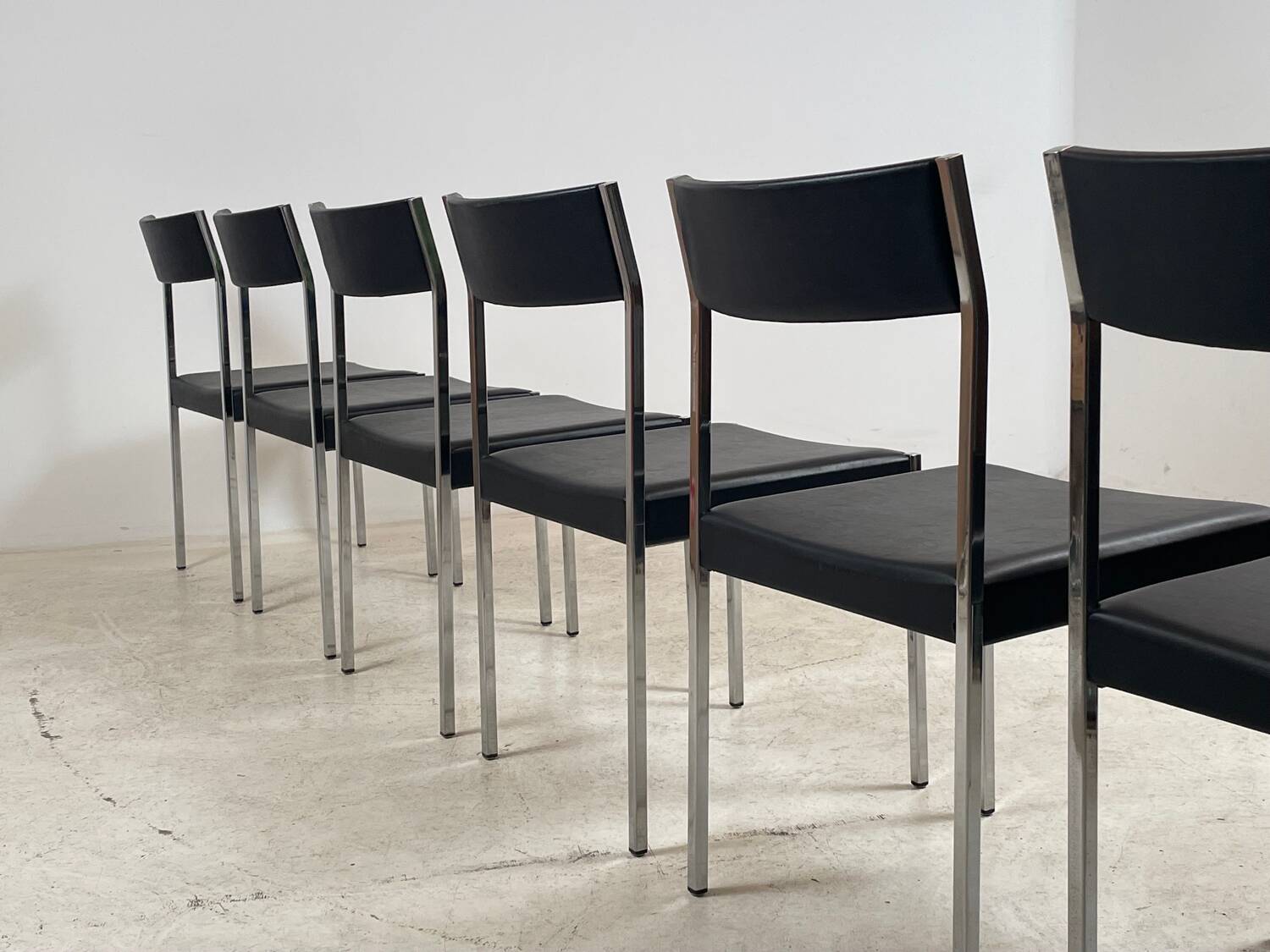 6 chairs by Ernst Lauclair 1966