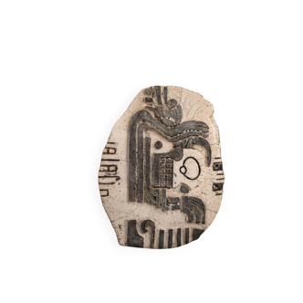 Ceramic wall plaque signed unique piece, pre-Columbian art.
