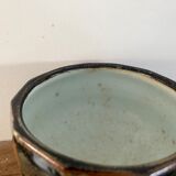 Glazed ceramic bowl signed