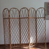 Vintage rattan screen